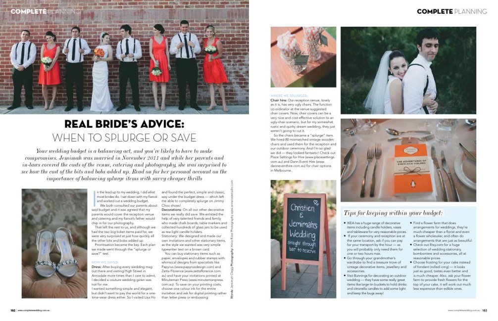 Complete Wedding Article 2013